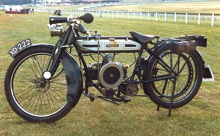 Douglas 2.3/4hp motorcycle, 1912