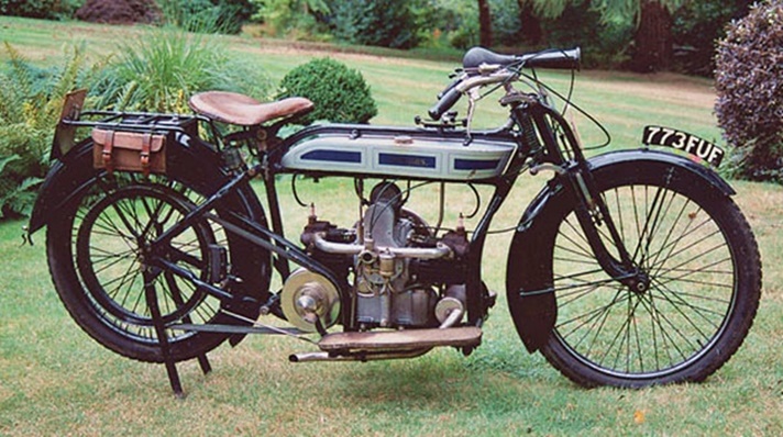 Douglas 3.1/2hp Model A motorcycle, 1914