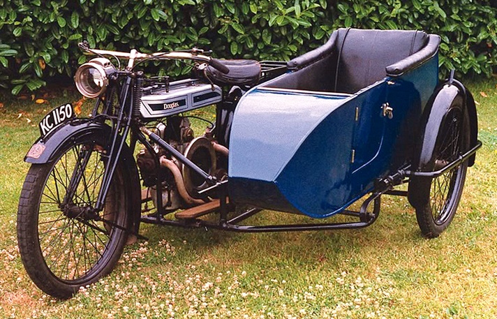 Douglas Model B motorcycle, 1920