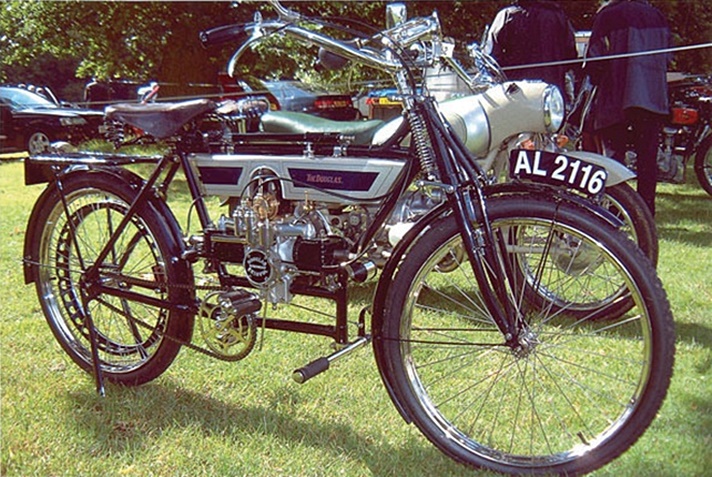 Douglas Model D motorcycle, c. 1910