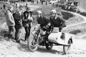 Concentrating Hard - Ossie May in the Exeter Trial, 1960s