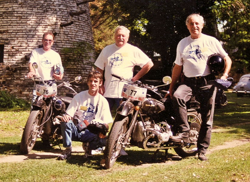 London Douglas Motorcycle Club Members in Argentina