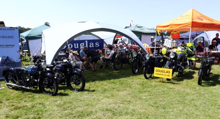 Douglas Club Stand at VMCC Founder's Day 2021